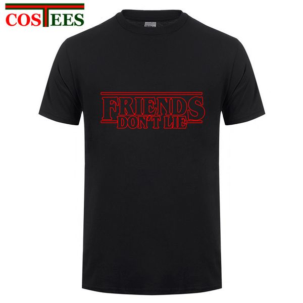 great tv show stranger things t shirt men hombre friends don't lie t-shirt kids punky tee shirt homme hip hop shirt teenager boy